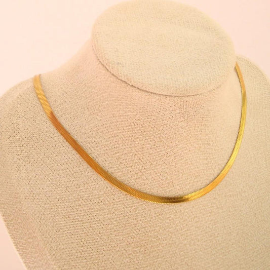 Herringbone Chain Necklace EmpressVenusJewellery