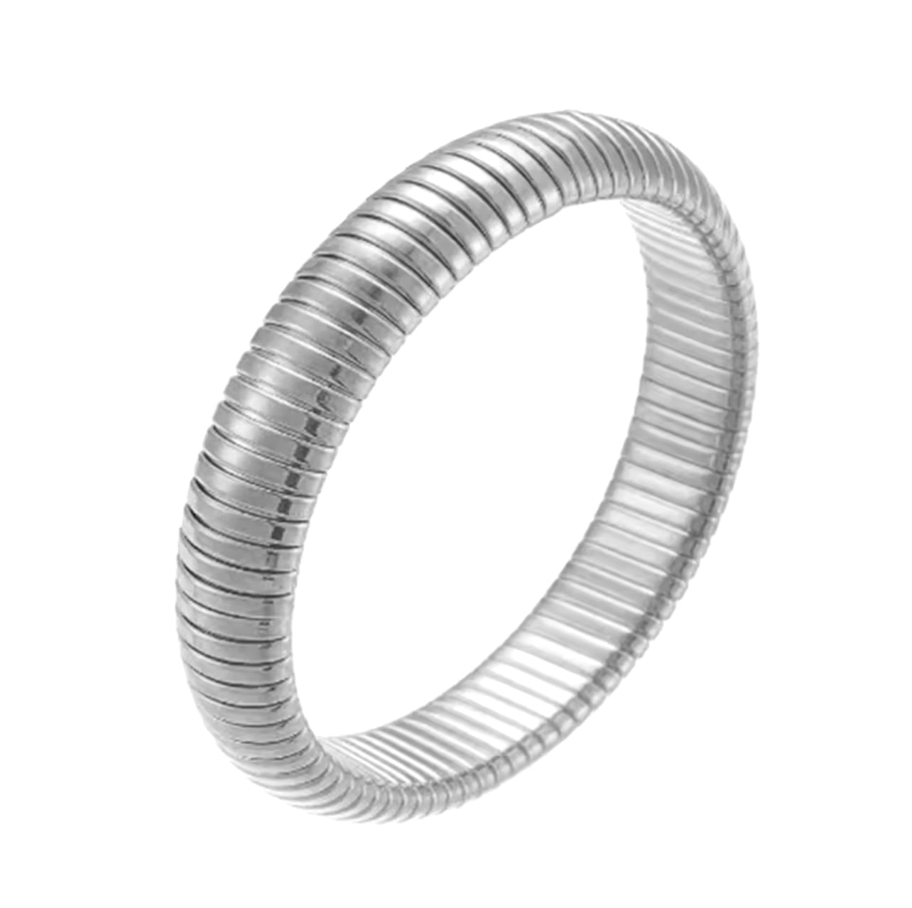 Retro Bangle Silver 10mm - EmpressVenusJewellery