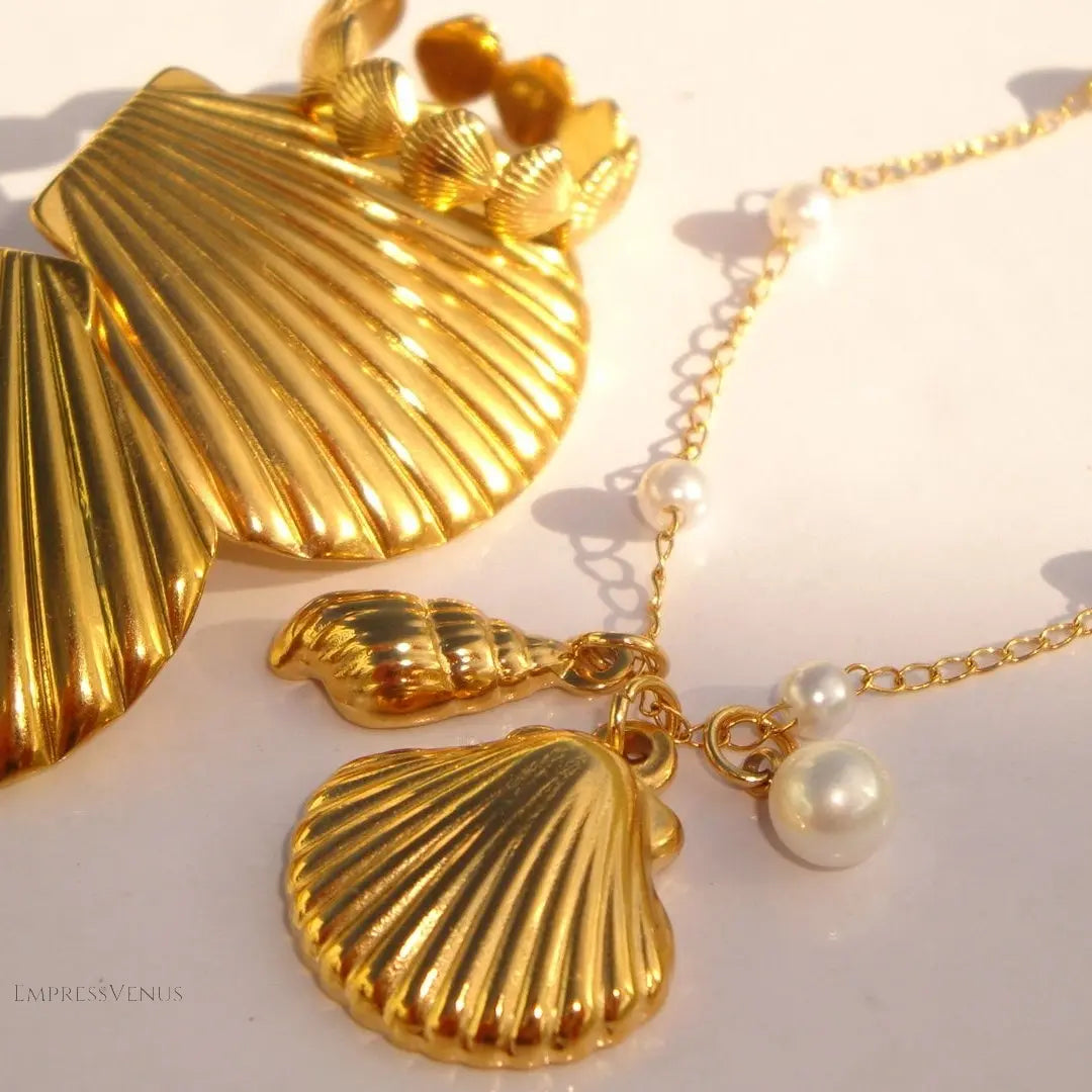 Ocean Shell Necklace - EmpressVenusJewellery