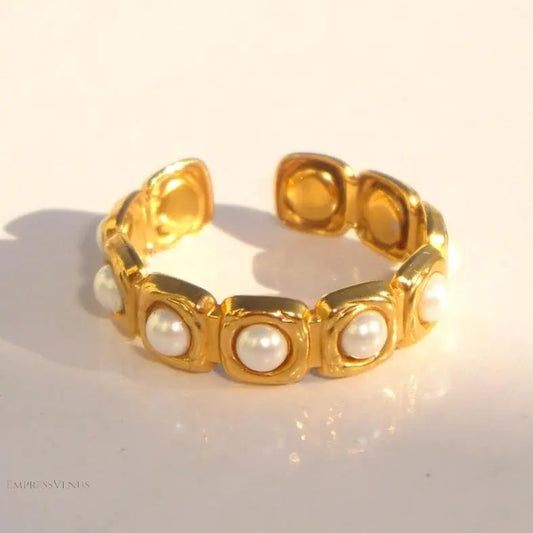 Pearls of Joy Ring - EmpressVenusJewellery